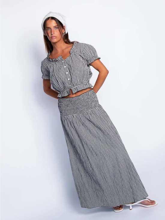 Skatie Dresses & Skirts - Skatie WREN SKIRT - BLACK GINGHAM brand new nvr worn sz medium!  Offer!